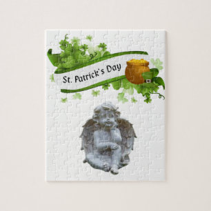 St. Patrick's Day Jigzaag Puzzle Angel Legpuzzel