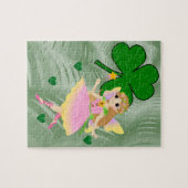 St. Patrick's Day Jigzaag Puzzle Fairy Legpuzzel (Horizontaal)