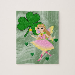 St. Patrick's Day Jigzaag Puzzle Fairy Legpuzzel