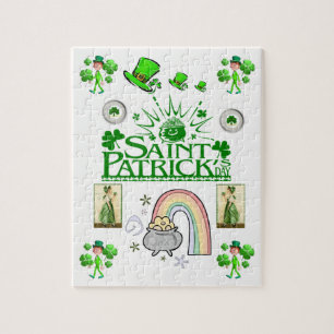 St. Patrick's Day Jigzaag Puzzle Legpuzzel