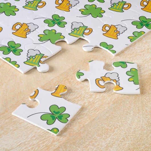 St. Patrick's Day Jigzaag Puzzle Legpuzzel (Zijkant)
