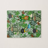 St. Patrick's Day Jigzaag Puzzle Legpuzzel (Horizontaal)