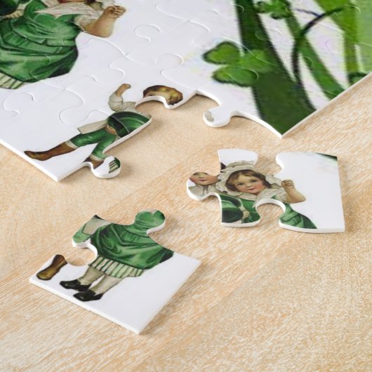 St. Patrick's Day Jigzaag Puzzle Legpuzzel (Zijkant)