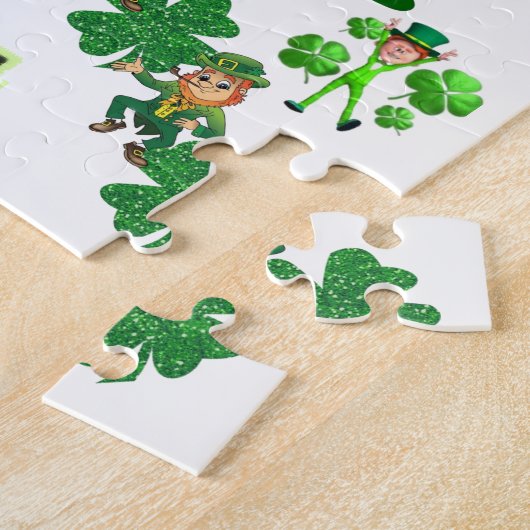 St. Patrick's Day Jigzaag Puzzle Legpuzzel (Zijkant)