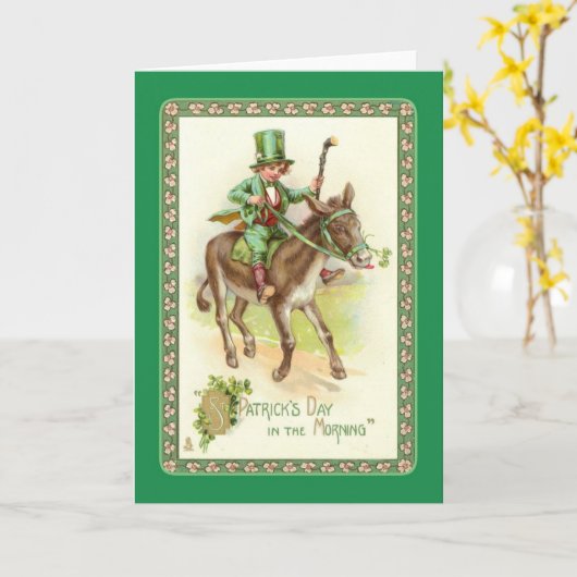  St. Patrick's Day Kaart (Gele Bloem)