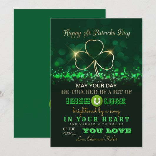 St. Patrick's Day kaart (Voorkant / Achterkant)