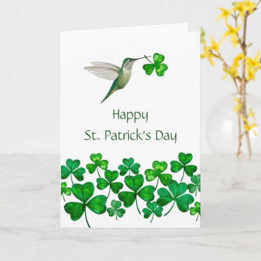 St. Patrick's Day Kaart (Gele Bloem)