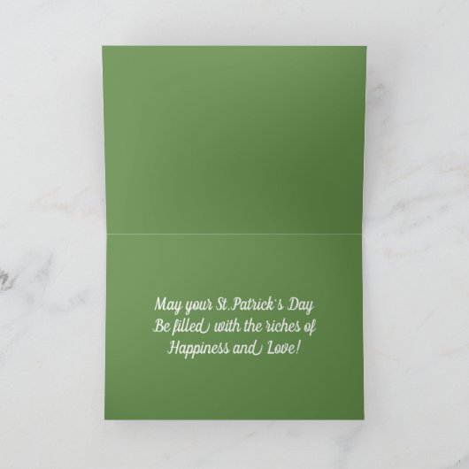  St. Patrick's Day Kaart (Binnen)