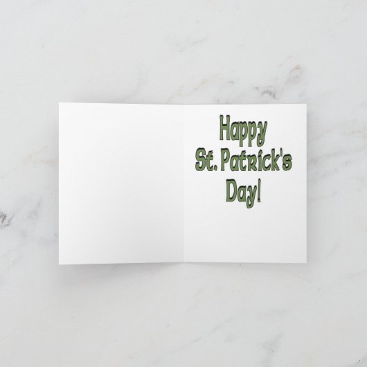 St. Patrick's Day Kaart (Binnen)