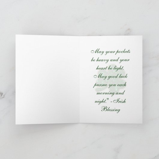 St. Patrick's Day Kaart (Binnen)