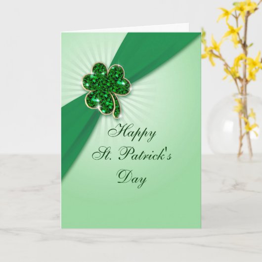 St. Patrick's Day Kaart (Gele Bloem)
