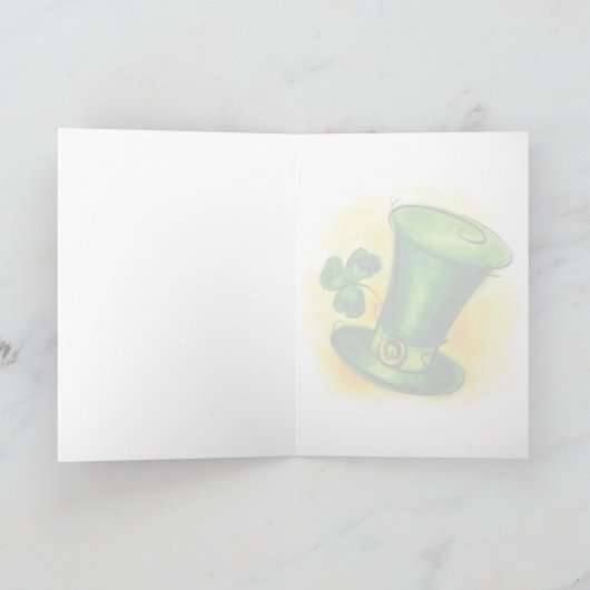 St Patrick's Day Kaart (Binnen)