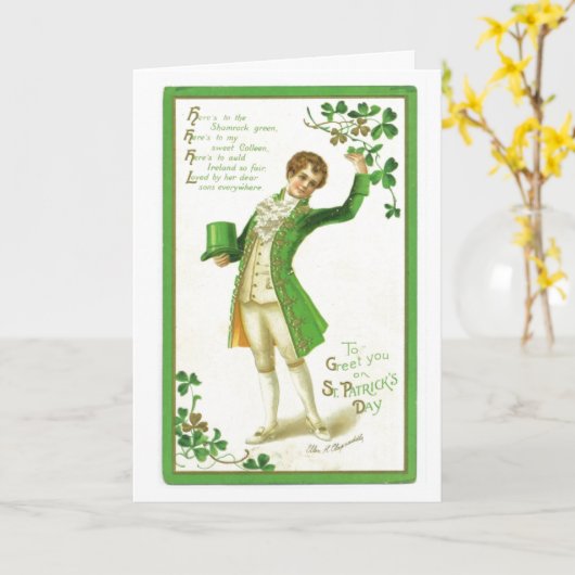 ST. Patrick's Day Kaart (Gele Bloem)