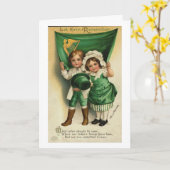 St Patricks Day Kaart (Gele Bloem)