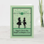 St. Patrick's Day Kaart, dochter & dochter in Law Kaart (Voorkant)