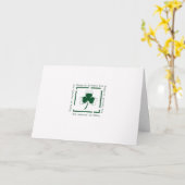 St. Patrick's Day Kaart Elegant Eenvoudig (Gele Bloem)