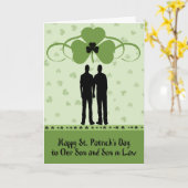 St. Patrick's Day Kaart for Son & Son in Law (Gele Bloem)