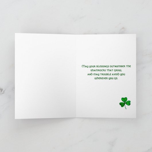 St. Patrick's Day-kaart Kaart (Binnen)