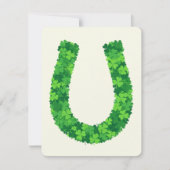 St. Patrick's Day Kaart Lucky U Shamrock (Voorkant)