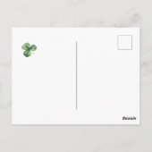 St. Patricks Day-kaart met Cute Leprechaun Dog Briefkaart (Achterkant)