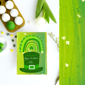 St. Patrick's Day Kaart met een groen pet