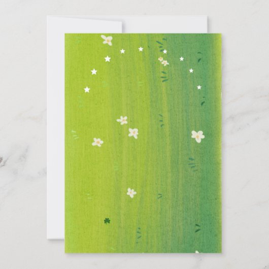 St. Patrick's Day Kaart met een schattige zwarte k (Achterkant)