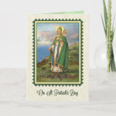 St. Patrick's Day Kaart met gebed en vers binnenin (Voorkant)