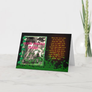 St. Patrick's Day Kaart met Ierse zegen Foto C