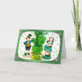 St. Patrick's Day Kaart met kleine beeldjes (Voorkant)