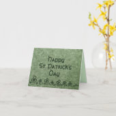 St. Patrick's Day kaart met shamrock randontwerp (Gele Bloem)