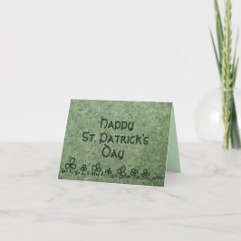 St. Patrick's Day kaart met shamrock randontwerp