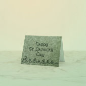 St. Patrick's Day kaart met shamrock randontwerp