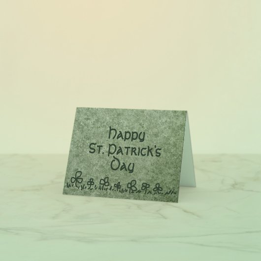 St. Patrick's Day kaart met shamrock randontwerp