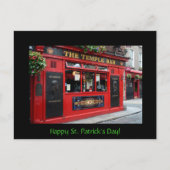 St. Patrick's Day kaart met Temple Bar (Voorkant)