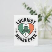 St. Patrick's Day Kaart Verpleegster Echtgenote (Staand voorkant)