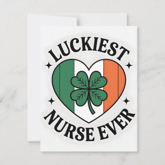 St. Patrick's Day kaart verpleegster vriendin (Voorkant)