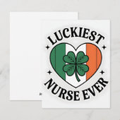 St. Patrick's Day kaart verpleegster vriendin (Voorkant / Achterkant)