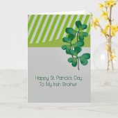 St. Patrick's Day Kaart voor Brother (Gele Bloem)