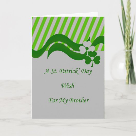 St. Patrick's Day Kaart voor Brother (Voorkant)
