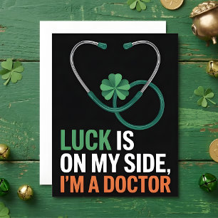 St. Patrick's Day kaart voor dokter