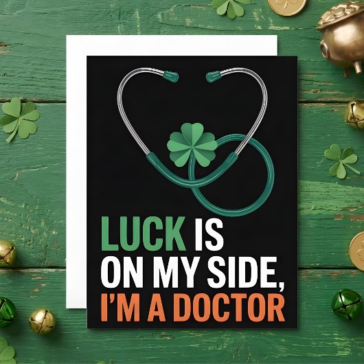 St. Patrick's Day kaart voor dokter