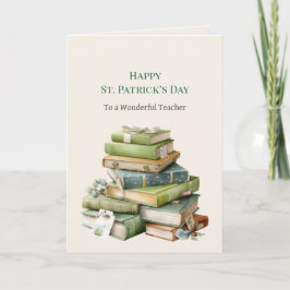 St. Patrick's Day kaart voor leraren