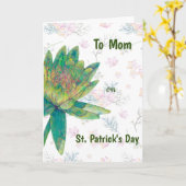St. Patrick's Day Kaart voor mam (Gele Bloem)