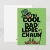 St. Patrick's Day kaart voor papa grappig (Voorkant / Achterkant)