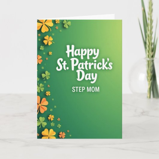 St. Patrick's Day kaart voor stiefmoeder (Voorkant)