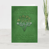 St. Patrick's Day Kaarten Celtic Shamrock (Voorkant)