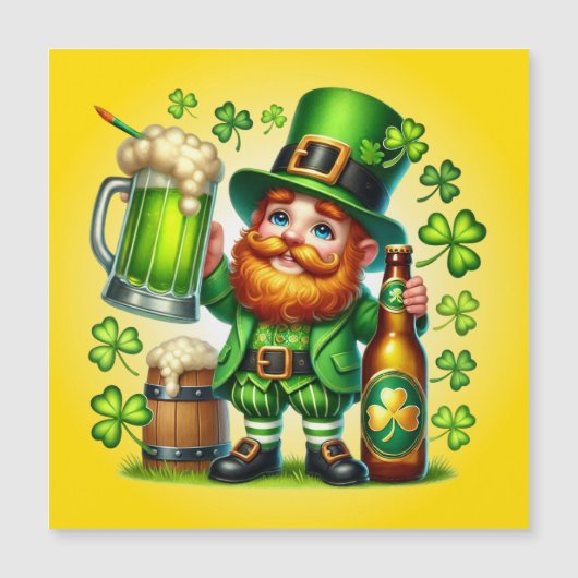 St. Patrick's Day Kabouter Bier Design-65218 (Voorkant)