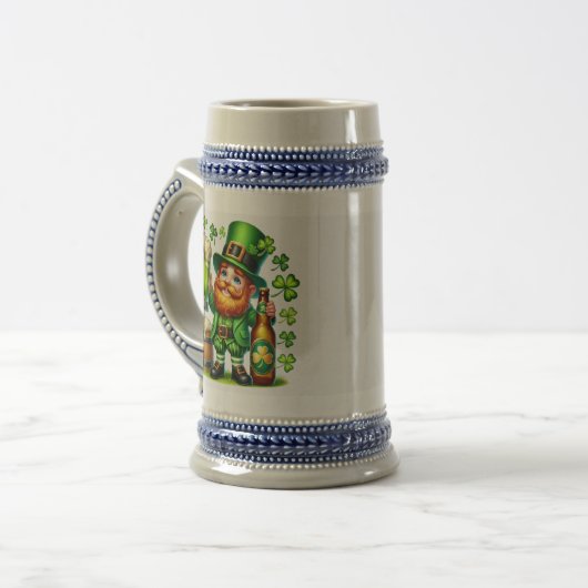 St. Patrick's Day Kabouter Bier Design-65218 Bierpul (Voorkant links)