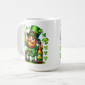 St. Patrick's Day Kabouter Bier Design-65218 Koffiemok (Voorkant links)
