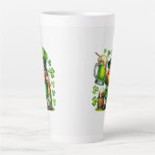 St. Patrick's Day Kabouter Bier Design-65218 Latte Mok (Voorkant)